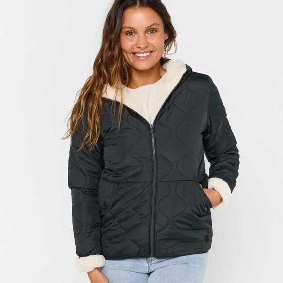 Rip Curl Anoeta Anti-Series Jacket Black Marle Size Small NWT - Picture 1 of 15